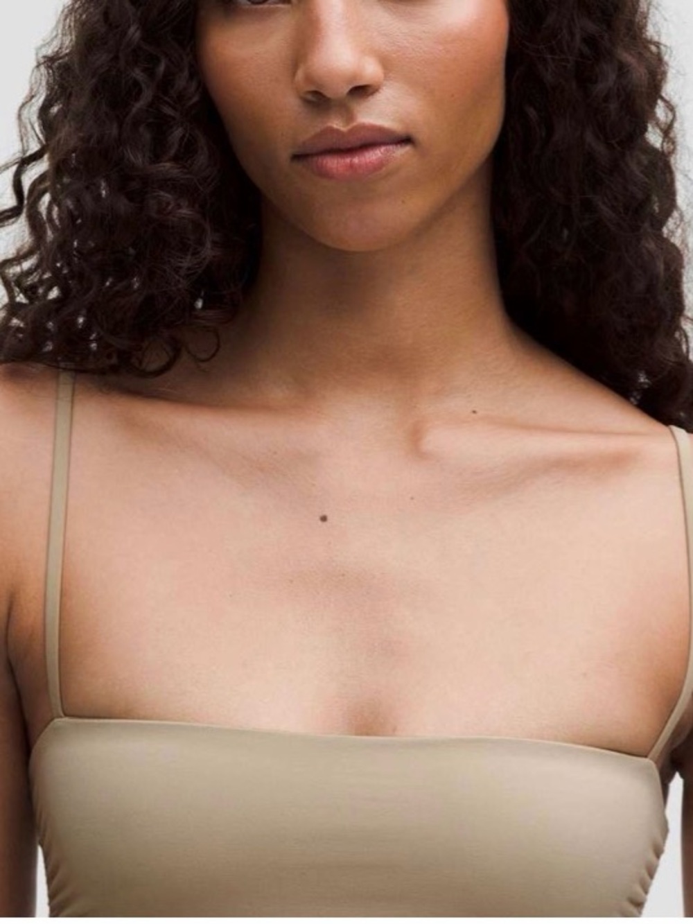 NWT Lululemon Wundermost Ultra-Soft Nulu Ruched Cami Bodysuit
Sheer Oak small - Picture 9 of 11